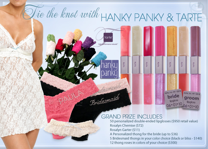 Hanky Panky & Tarte Bridal Giveaway