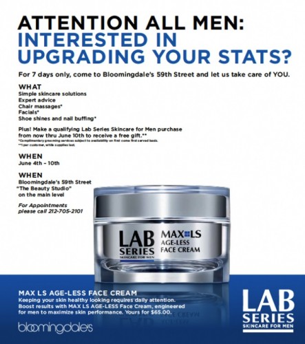 Special Father’s Day Offering from Bloomingdale’s, Lab Series, and foursquare